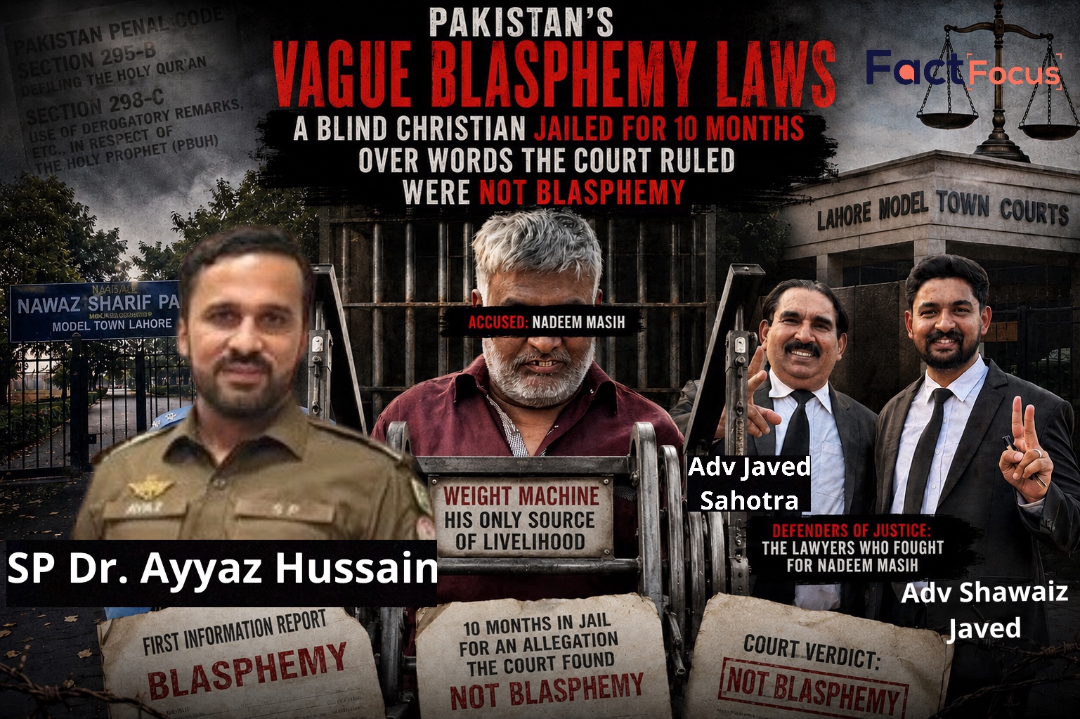 Blind Christian Man Acquitted After 10 Months in Prison in a Frivolous Blasphemy Case exposes Systematic Abuse of Pakistan’s vague Blasphemy Laws 